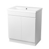 800mm Gloss White Bathroom Vanity Sink Unit Basin Storage Cabinet Floor Standing Furniture