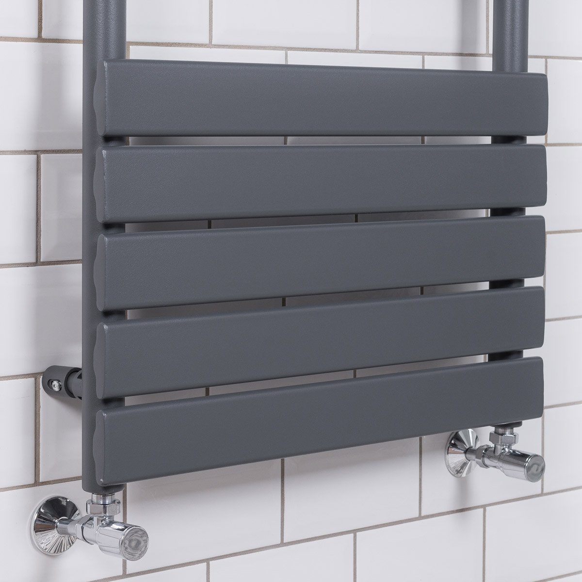Bathroom Flat Panel Sand Grey Electric Heated Towel Rail Radiator Rad 950x500mm 