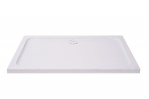 Aquariss - Rectangle White Stone Shower Tray - 1600 x 700mm