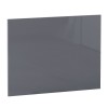 Aquariss MDF L Shape Shower Bath End Panel - Gloss Grey - 700mm 
