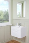 Harmony Bathroom 600 Vanity Unit, Basin & Mirror - one drawer