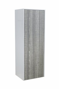 Soul Ash Grey 350mm Wall Hung Bathroom Tall Storage Unit 