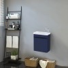 RAK-Resort 450mm Wall Hung Cloakroom Vanity Unit - Matt Deni Blue 