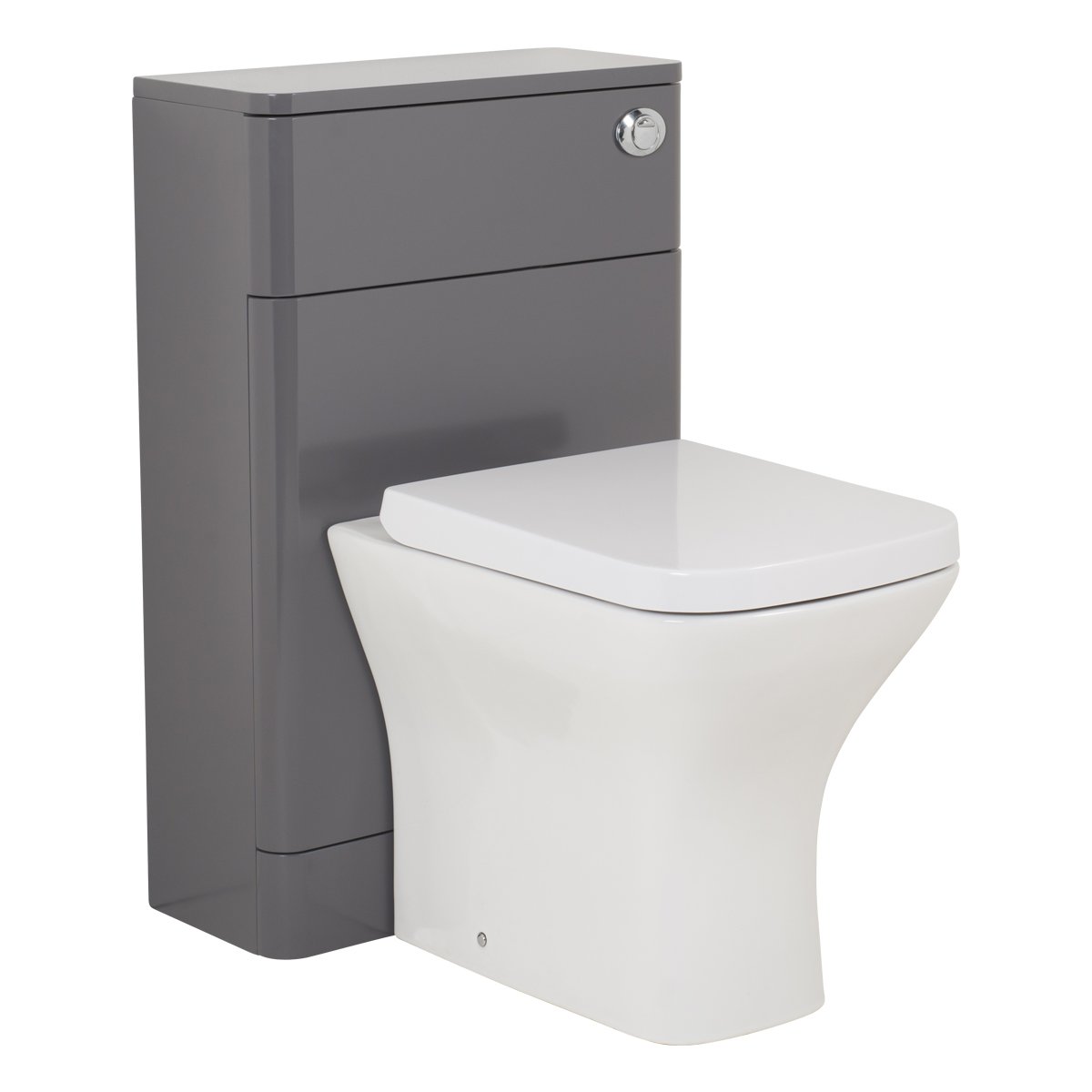 Designer Bathroom Gloss Grey Back to Wall Unit with Toilet WC Concealed Cistern 5055653275904 eBay