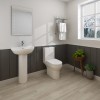 Calgary Close Coupled Toilet & Basin Cloakroom Suite