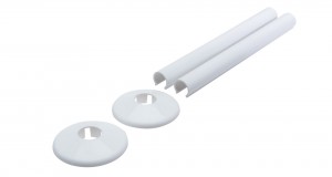 Talon Snappit Radiator Pipe Covers & Collars 200mm - White 