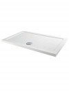 Aquariss - Rectangle White Sparkle Shower Tray - 1600 x 800mm - Includes Waste