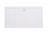 Aquariss - Rectangle White Stone Shower Tray - 1400 x 900mm - Includes Waste