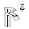 Flow Modern Basin Mixer Tap - Chrome - Includes Waste