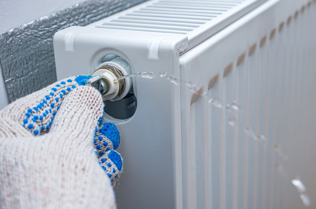 radiator being bled